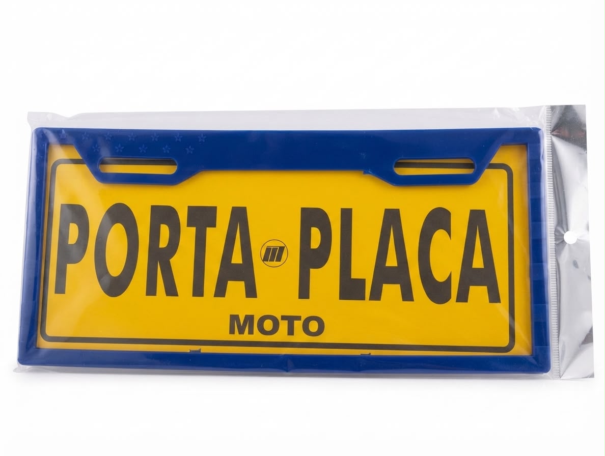 Porta placa - Azul